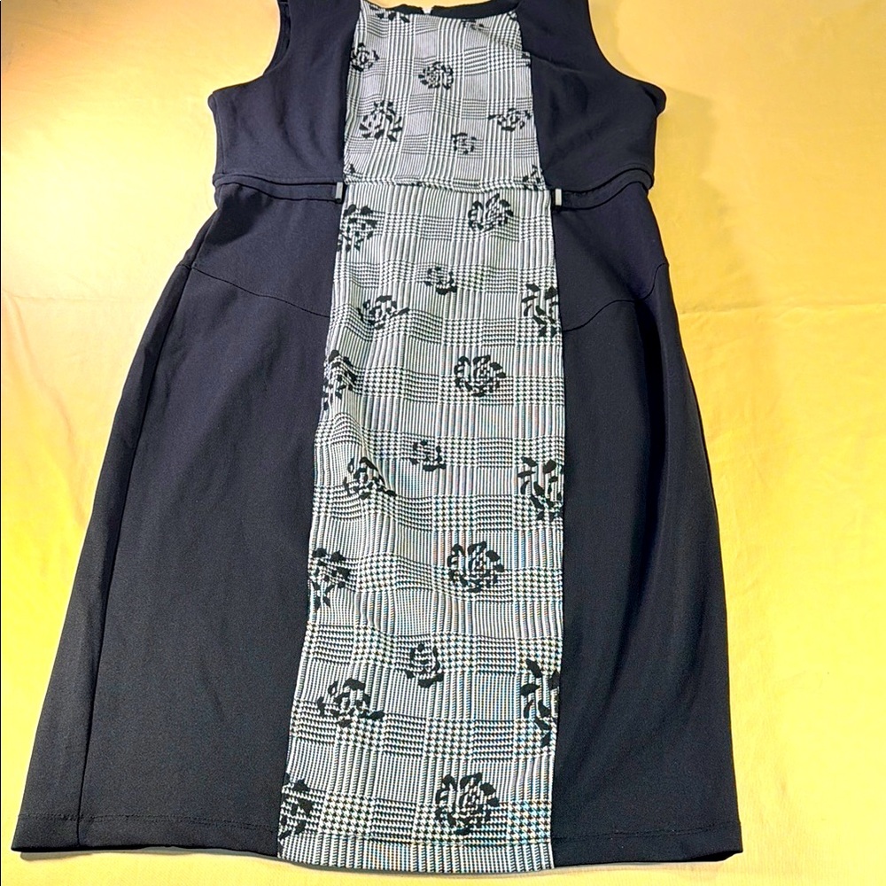 Enfocus Studio women’s dress sleeveless, black and white size 12